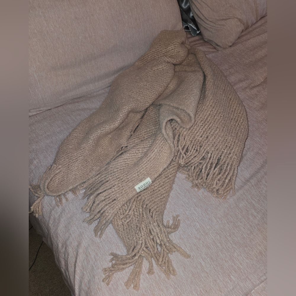 Home Essentials Rose Color Throw Blanket - Picture 6 of 7